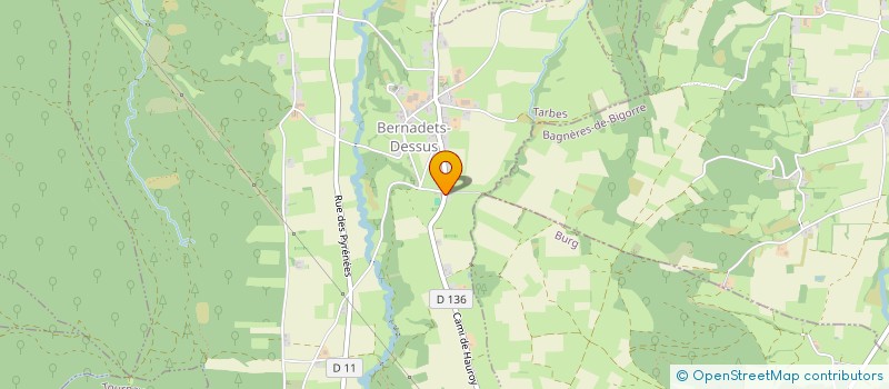 localisation de l'entreprise MONSIEUR TRISTAN PERIVIER  BERNADETS-DESSUS