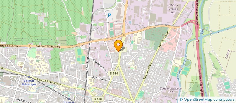 localisation de l'entreprise MONSIEUR TRISTAN PETITARMAND  COLMAR