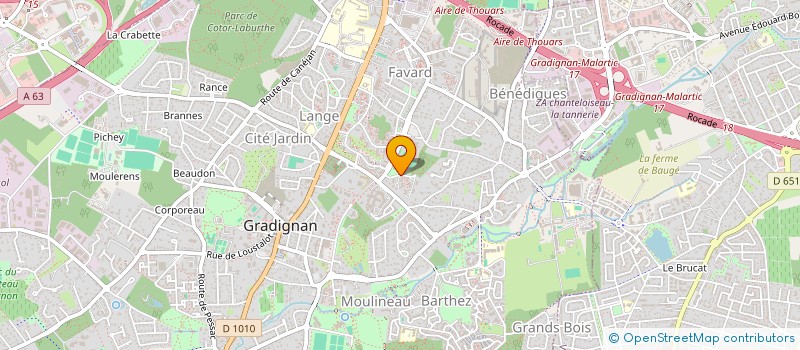 localisation de l'entreprise MONSIEUR TRISTAN PICHON  GRADIGNAN