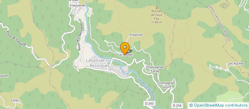 localisation de l'entreprise MONSIEUR TRISTAN PORCHY à LABASTIDE-SUR-BESORGUES