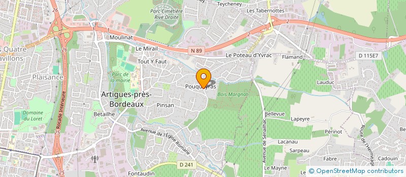 localisation de l'entreprise MONSIEUR TRISTAN PRUDONT  ARTIGUES-PRES-BORDEAUX