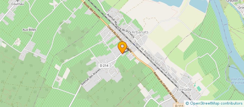 localisation de l'entreprise MONSIEUR TRISTAN RAMEAU  ARBANATS