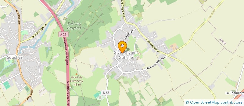 localisation de l'entreprise MONSIEUR TRISTAN STYZINSKI  GIVENCHY-EN-GOHELLE