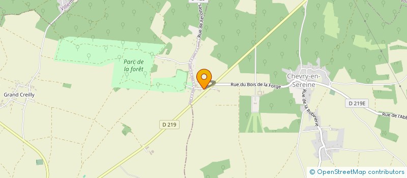 localisation de l'entreprise MONSIEUR TRISTAN THEVENY  CHEVRY-EN-SEREINE