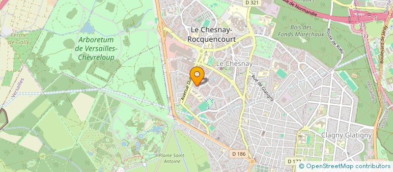 localisation de l'entreprise MONSIEUR TRISTAN THIEBAUT-COMINI  LE CHESNAY-ROCQUENCOURT