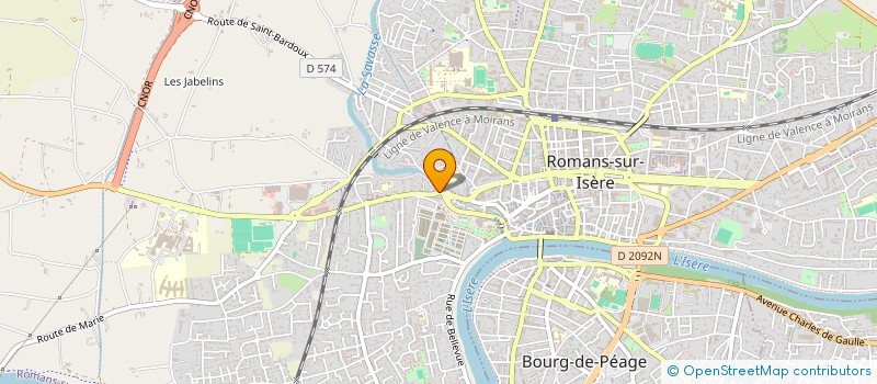 localisation de l'entreprise MONSIEUR TRISTAN THOMAS  ROMANS-SUR-ISERE