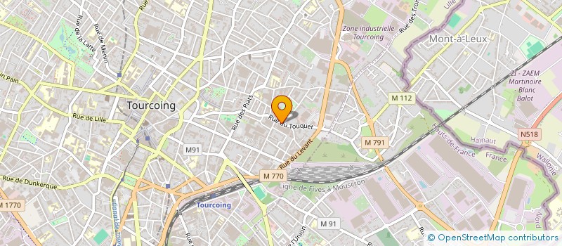 localisation de l'entreprise MONSIEUR TRISTAN TOUCHAIN  TOURCOING