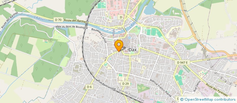 localisation de l'entreprise MONSIEUR TRISTAN TRAULLET  DAX