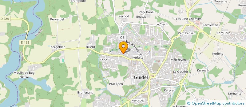 localisation de l'entreprise MONSIEUR TRISTAN TUFFIGO à GUIDEL