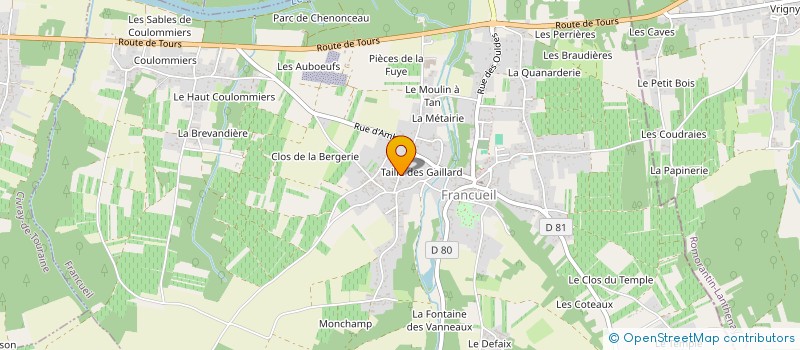 localisation de l'entreprise MONSIEUR TRISTAN TURCAN-PAVERANI  FRANCUEIL