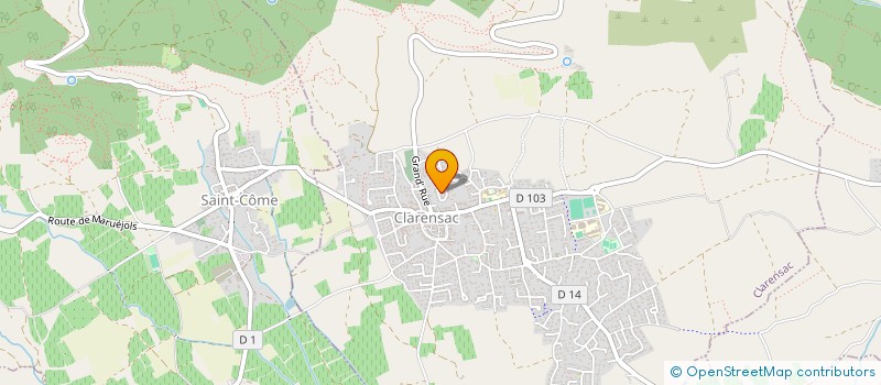 localisation de l'entreprise MONSIEUR TRISTAN VAESKEN  CLARENSAC