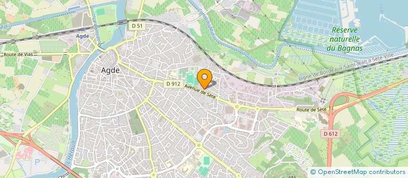 localisation de l'entreprise MONSIEUR TRISTAN VERMOT-DESROCHES  AGDE