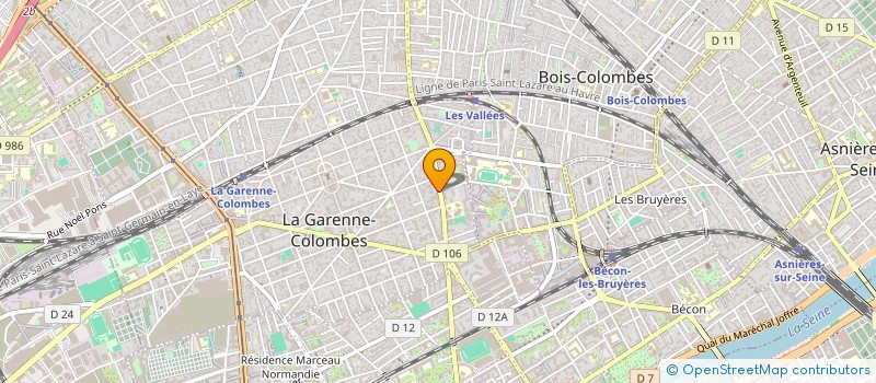 localisation de l'entreprise MONSIEUR TRISTAN VINATIER  LA GARENNE-COLOMBES