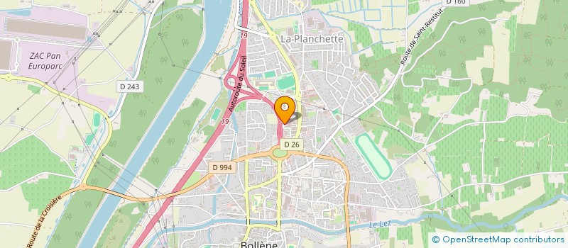 localisation de l'entreprise MONSIEUR TRYSTAN FLORENCE  BOLLENE