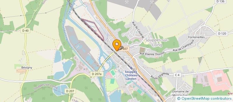 localisation de l'entreprise MONSIEUR TSAKALA MANZANZA  SOUPPES-SUR-LOING