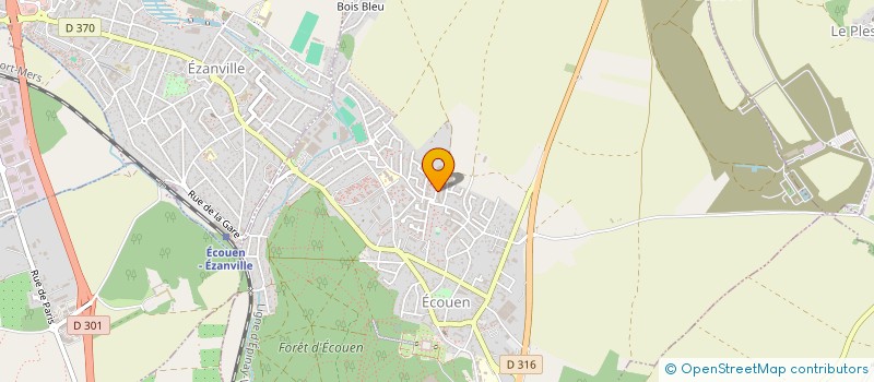 localisation de l'entreprise MONSIEUR TSHILUMBA BALAND  ECOUEN