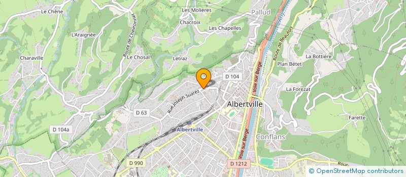 localisation de l'entreprise MONSIEUR TSVETOMIR TSANKOV  ALBERTVILLE