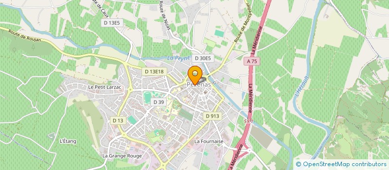 localisation de l'entreprise MONSIEUR TUDAL MARHIC à PEZENAS