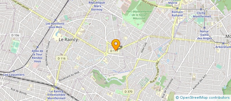 localisation de l'entreprise MONSIEUR TUDOR GALESCU  LE RAINCY