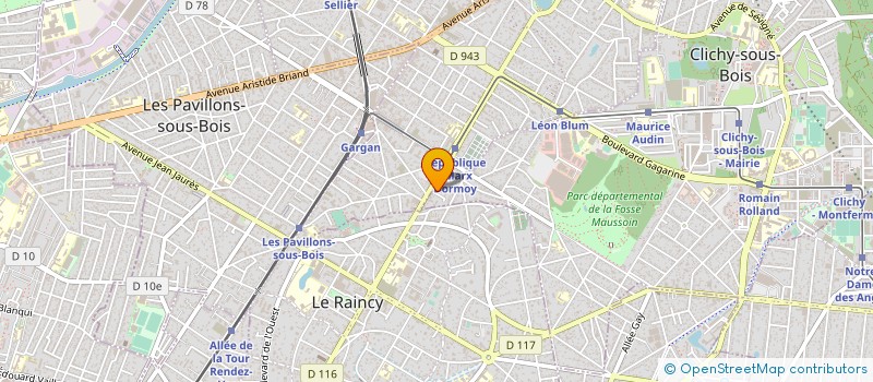 localisation de l'entreprise MONSIEUR TUDOR NEGREA à CLICHY-SOUS-BOIS