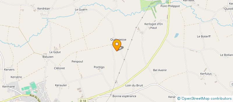 localisation de l'entreprise MONSIEUR TUDUAL AUFFRET à CLEGUEREC