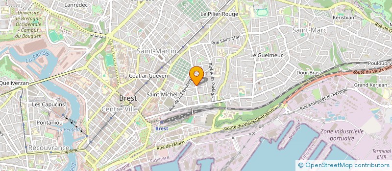 localisation de l'entreprise MONSIEUR TUDUAL ROLAND à BREST