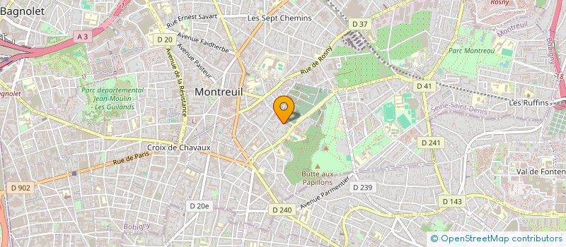localisation de l'entreprise MONSIEUR TUKANEBARI BADE à MONTREUIL
