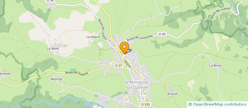 localisation de l'entreprise MONSIEUR TUNCAY AYDOGAN  FREYCENET-LA-TOUR