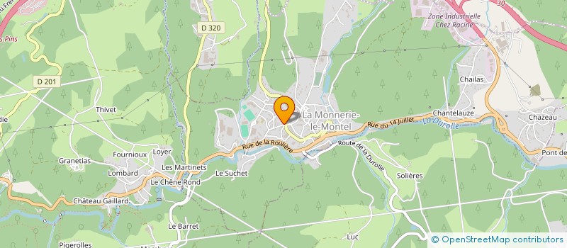 localisation de l'entreprise MONSIEUR TUNCER GUNGOR  LA MONNERIE-LE-MONTEL