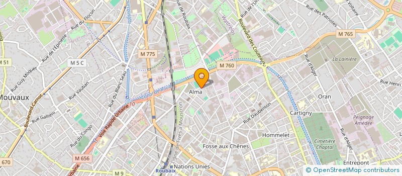 localisation de l'entreprise MONSIEUR TURAN UYSAL à ROUBAIX