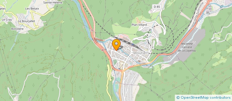 localisation de l'entreprise MONSIEUR TURGUT KESKIN  MOUTIERS