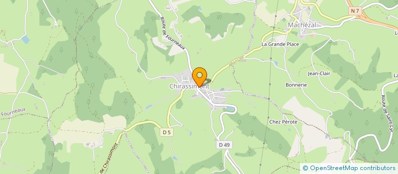 localisation de l'entreprise MONSIEUR TURHAN KARAER  CHIRASSIMONT