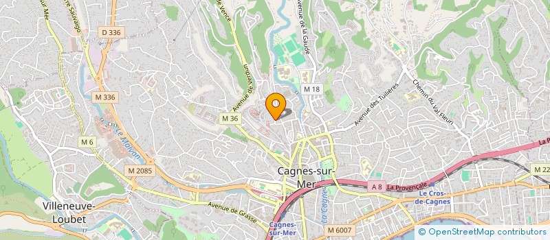 localisation de l'entreprise MONSIEUR TURLOUGH LAVIN à CAGNES-SUR-MER