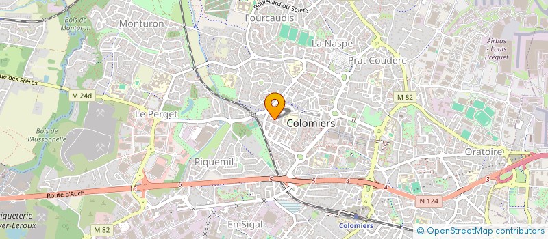localisation de l'entreprise MONSIEUR TWABRANE DAMIR à COLOMIERS