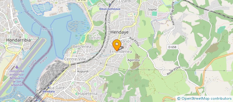 localisation de l'entreprise MONSIEUR TXOMIN ECHEVERRIA  HENDAYE