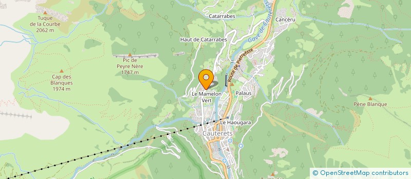 localisation de l'entreprise MONSIEUR TXOMIN PELTRAULT  CAUTERETS