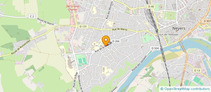 localisation de l'entreprise MONSIEUR TYBANN MASSON à NEVERS