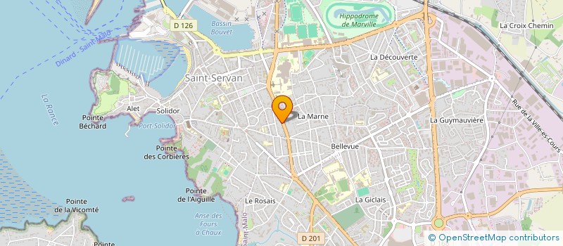 localisation de l'entreprise MONSIEUR TYBAUT HANNEQUIN  SAINT-MALO