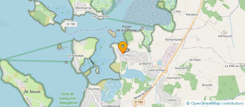 localisation de l'entreprise MONSIEUR TYL MAES  LE HEZO