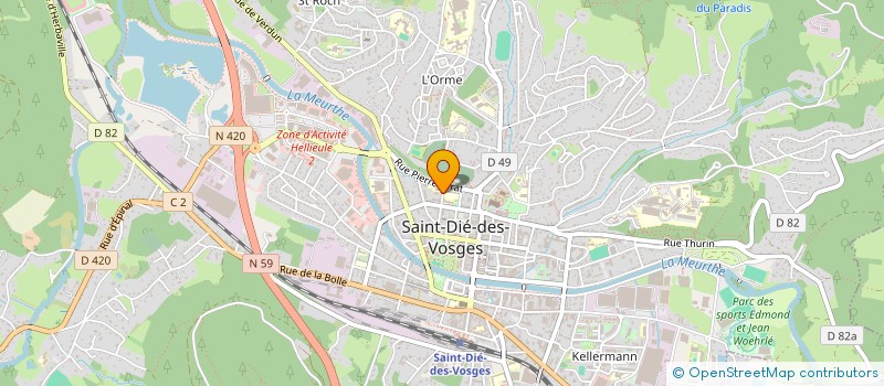 localisation de l'entreprise MONSIEUR TYLAN GREDER  SAINT-DIE-DES-VOSGES