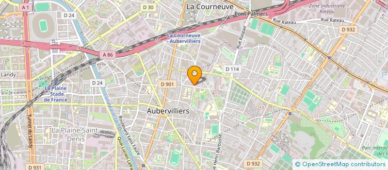 localisation de l'entreprise MONSIEUR TYLER ALEX CHERON  AUBERVILLIERS