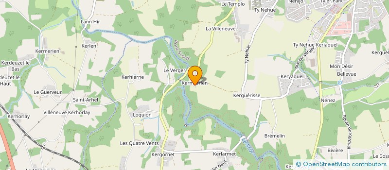 localisation de l'entreprise MONSIEUR TYLEUR GUERIN  PONT-SCORFF