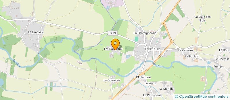 localisation de l'entreprise MONSIEUR TYMOTHE PASQUIET  TREFFIEUX