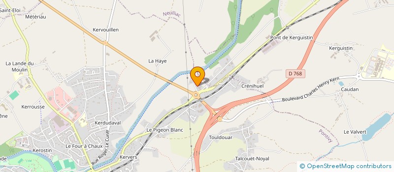 localisation de l'entreprise MONSIEUR TYRON MIQUEL  PONTIVY