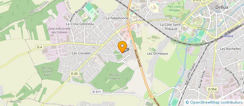 localisation de l'entreprise MONSIEUR TYRON RODRIGUES à VERNOUILLET