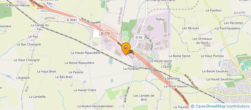 localisation de l'entreprise MONSIEUR TYSON BERTHAUX  QUIMPER