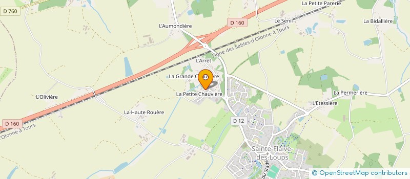 localisation de l'entreprise MONSIEUR TYSON DELATOUR  SAINTE-FLAIVE-DES-LOUPS