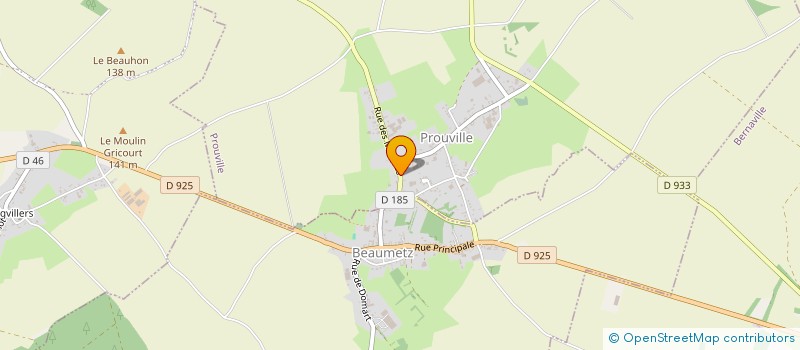 localisation de l'entreprise MONSIEUR TYSON FALLER  PROUVILLE