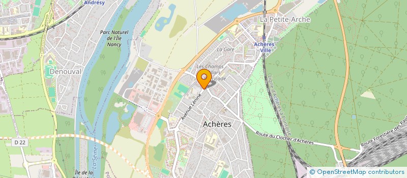 localisation de l'entreprise MONSIEUR TYVEN VALERIUS  ACHERES