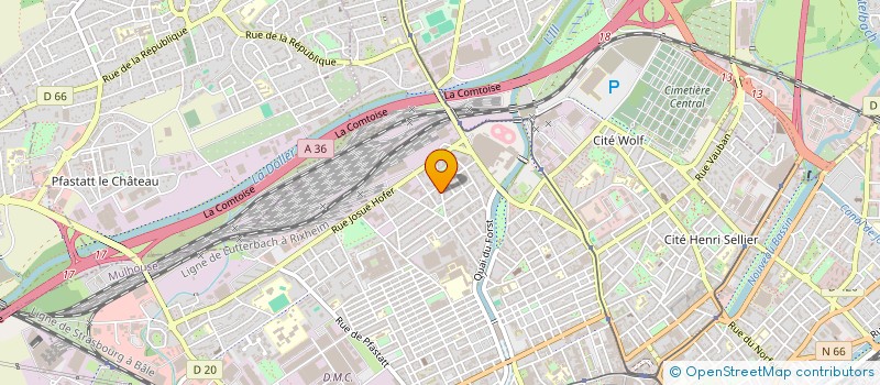 localisation de l'entreprise MONSIEUR UBAIDULLAH SAFI  MULHOUSE